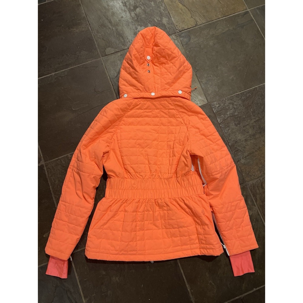 Free People Movement All Prepped Ski Jacket Size Medium in Neon Peach - Picture 6 of 6
